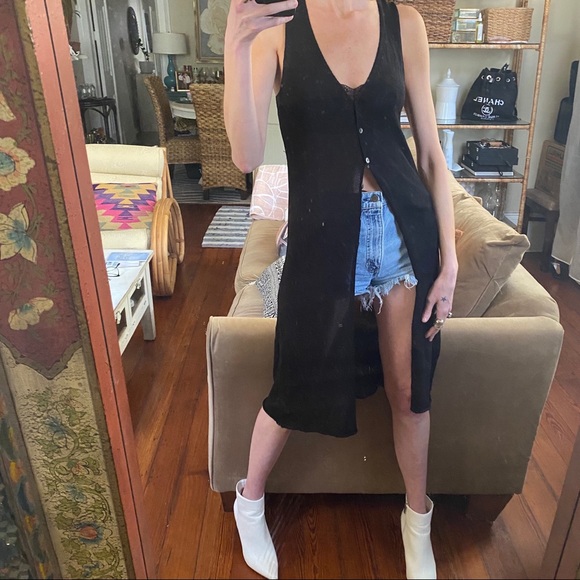 Knit long vest - Picture 4 of 5